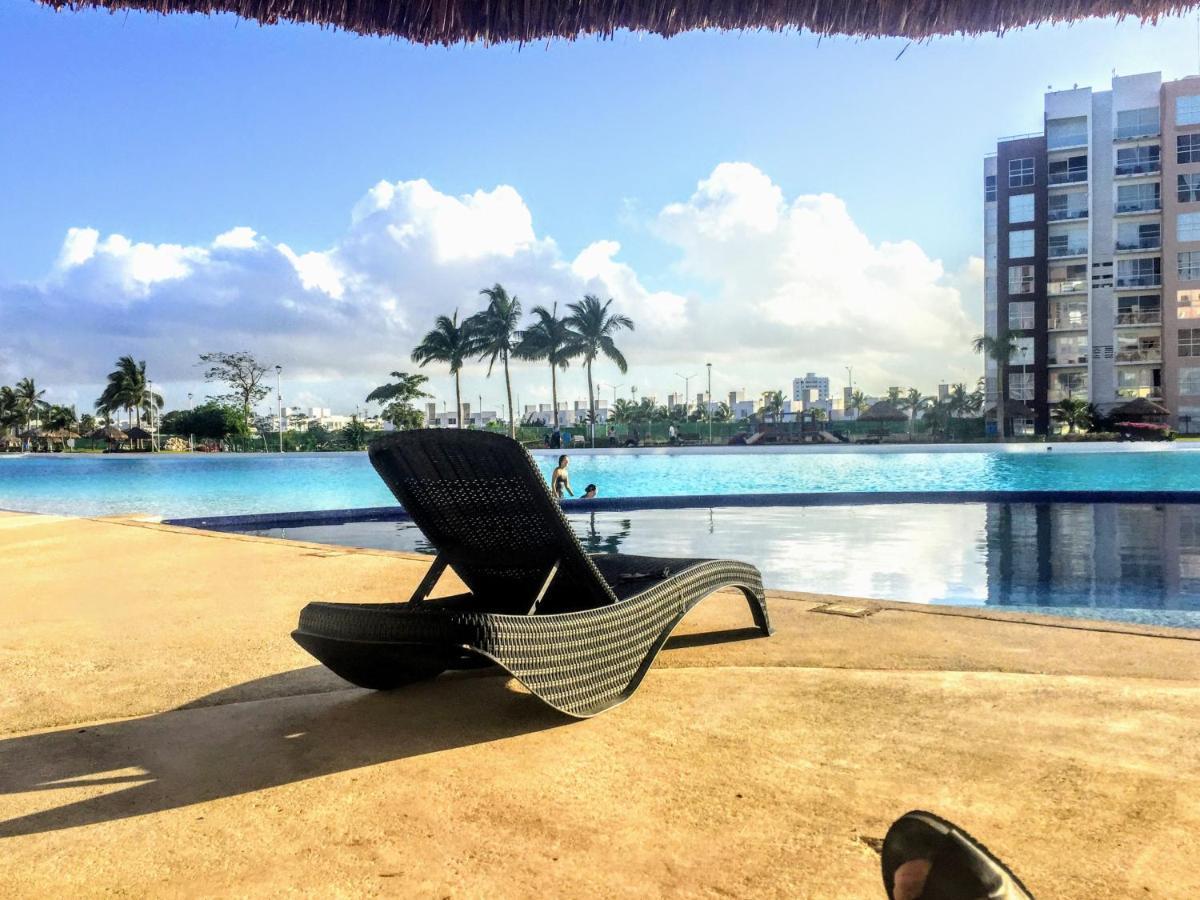 Apartment Escape Al Caribe Con Vista Impresionante En Pilarita's Dream Lagoons Cancun